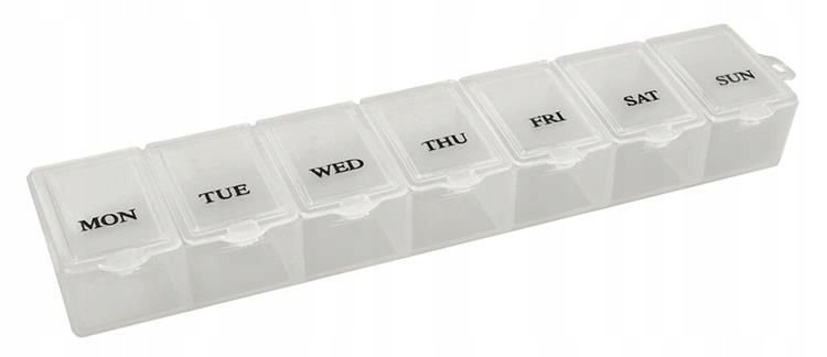 Pudełko pojemnik kasetka na tabletki witaminy leki