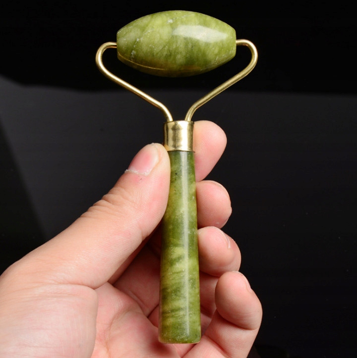 kamień z jadeitu JADE masażer do twarzy Roller