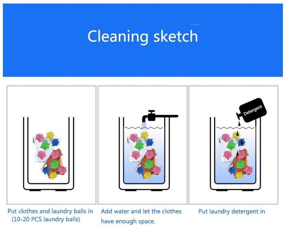 Kule do pralki ekologiczna oddająca ciepło x10