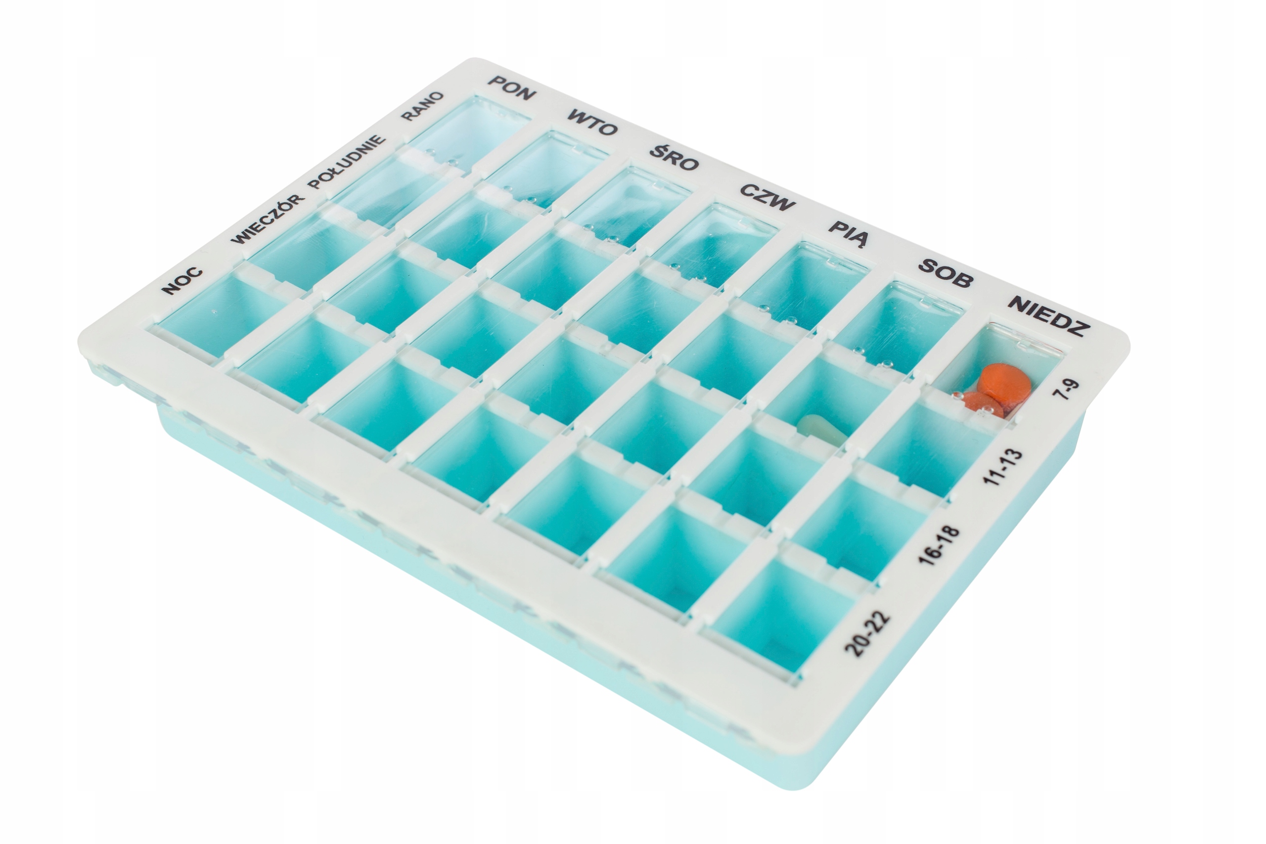 Pudełko pojemnik na tabletki leki ORGANIZER