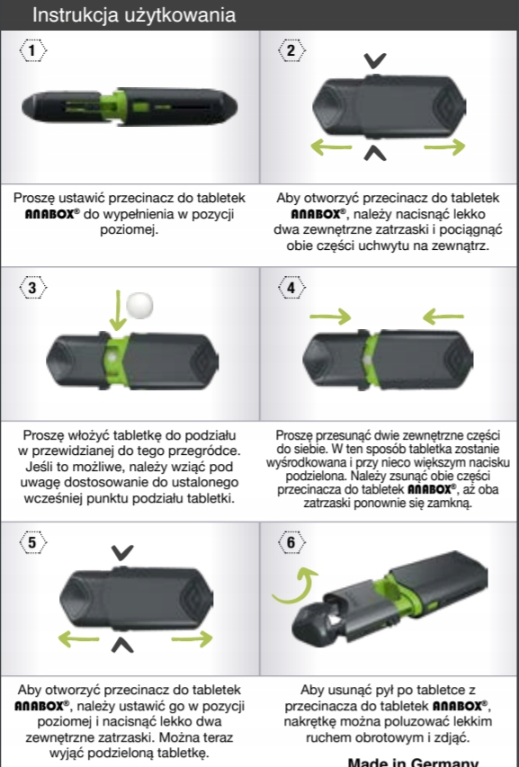 Przecinak przecinarka MEDYCZNY do tabletek ANABOX