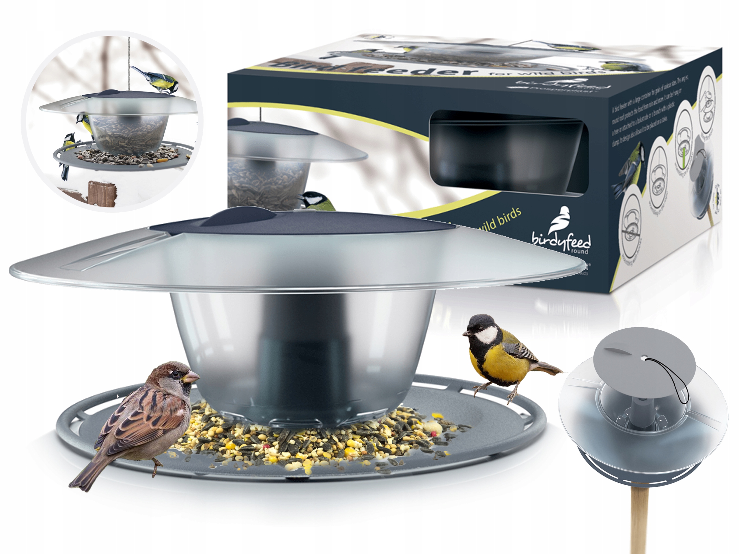 Karmnik dla ptaków - Birdyfeed Round