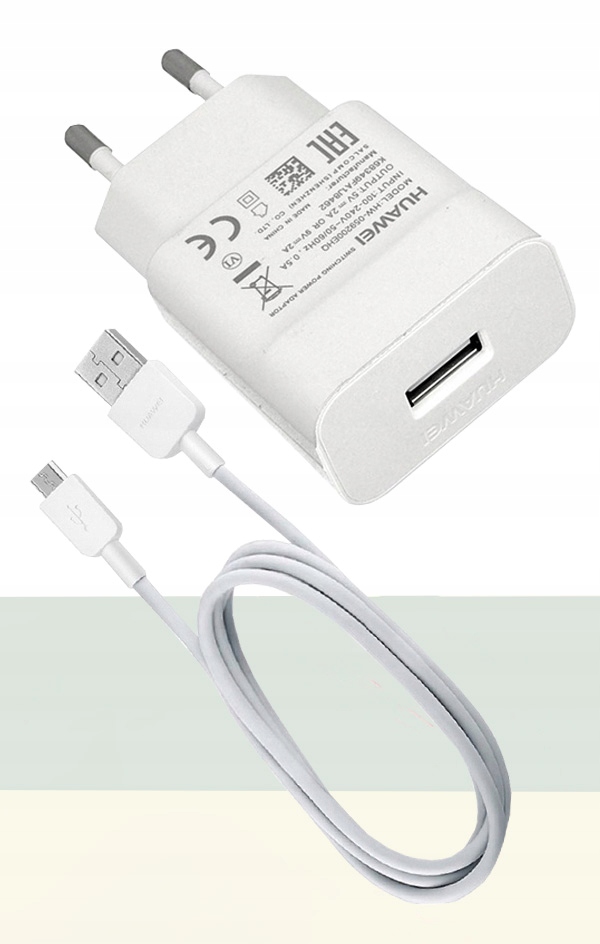 ORYGINALNA ŁADOWARKA HUAWEI QUICK + KABEL MICROUSB