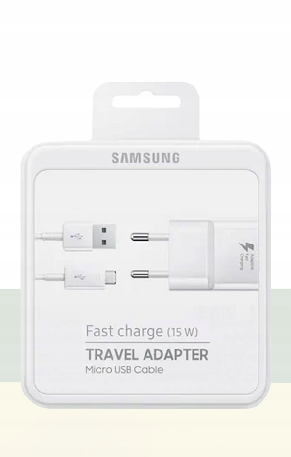ORYGINALNA ŁADOWARKA SAMSUNG FAST + KABEL MICRO