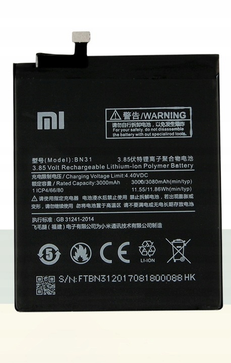 ORYGINALNA BATERIA XIAOMI BN30 REDMI 4A