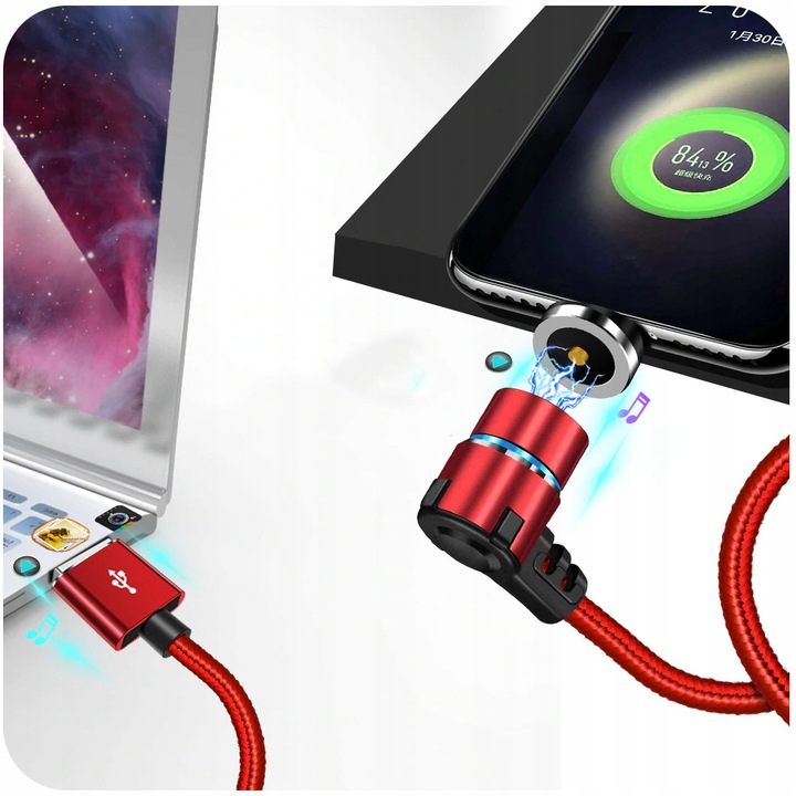 ŁADOWARKA SIECIOWA QC 3.0 + LIGHTNING MICRO TYP-C