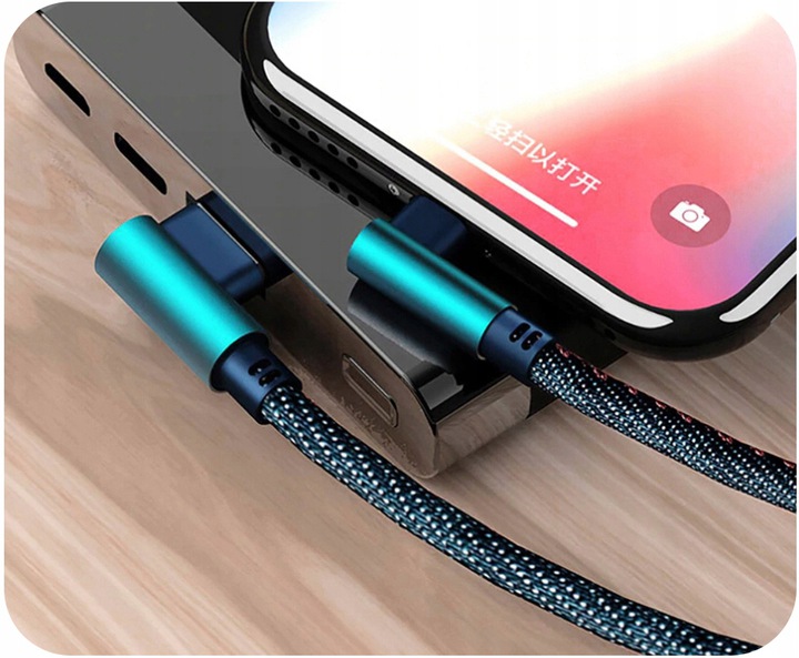 ŁADOWARKA SIECIOWA QC 3.0 MICRO TYP C LIGHTNING 2M