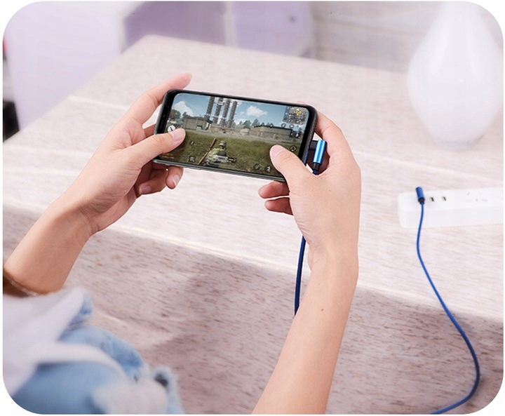 ŁADOWARKA SIECIOWA QC 3.0 MICRO TYP C LIGHTNING 2M