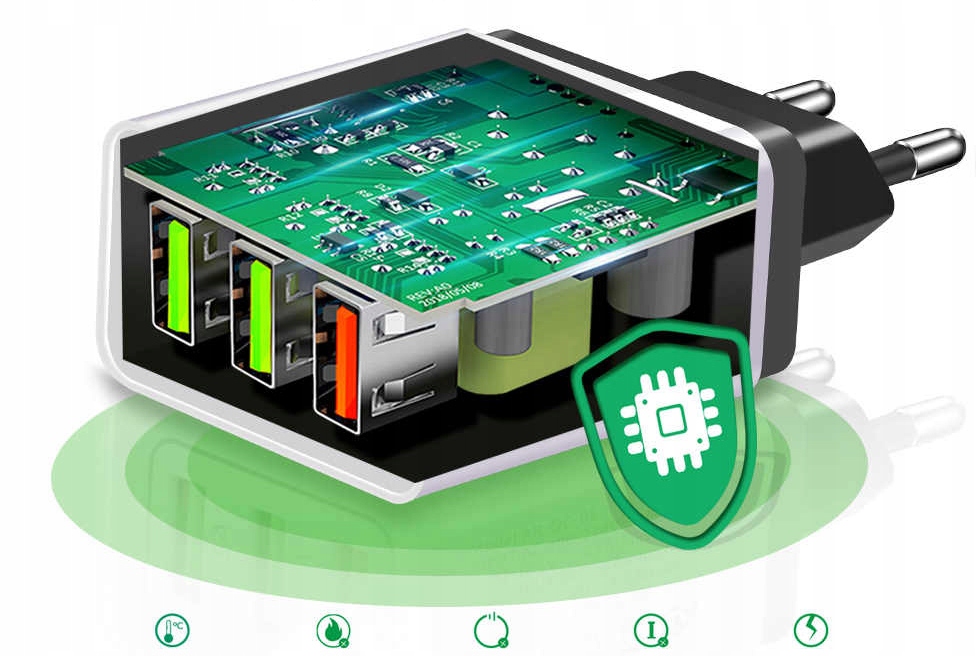ŁADOWARKA SIECIOWA QC 3.0 LIGHTNING MICRO TYP-C