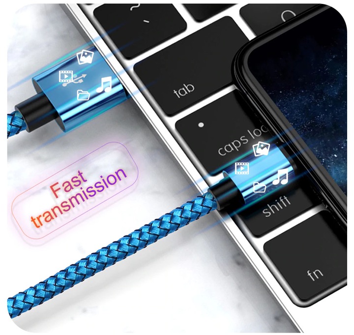 ŁADOWARKA SAMOCHODOWA QC 3.0 + KABEL LIGHTNING