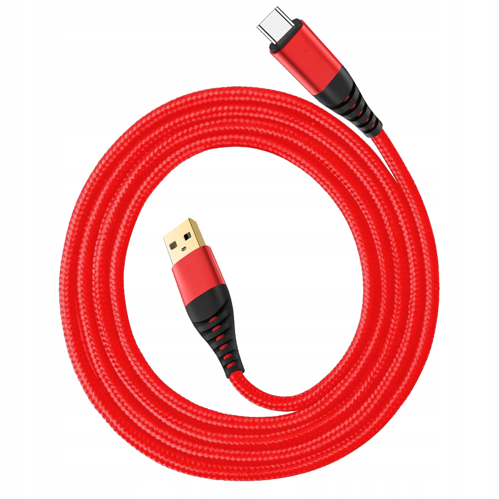 WZMACNIANY KABEL USB TYP C QC 3.0 QUICK CHARGE 2M