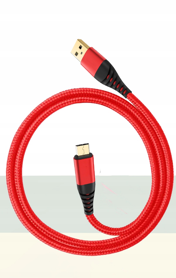 WZMACNIANY KABEL MICRO USB QC 3.0 QUICK CHARGE 1M