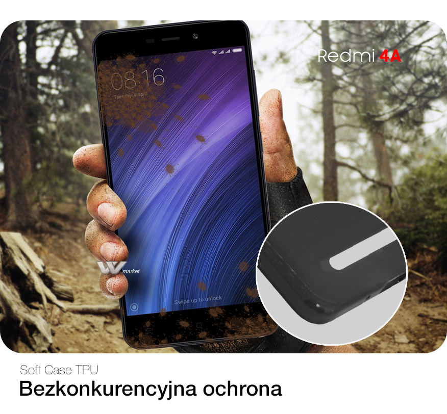 ORYGINALNE SOFT CASE CLEAR ETUI XIAOMI REDMI 4A