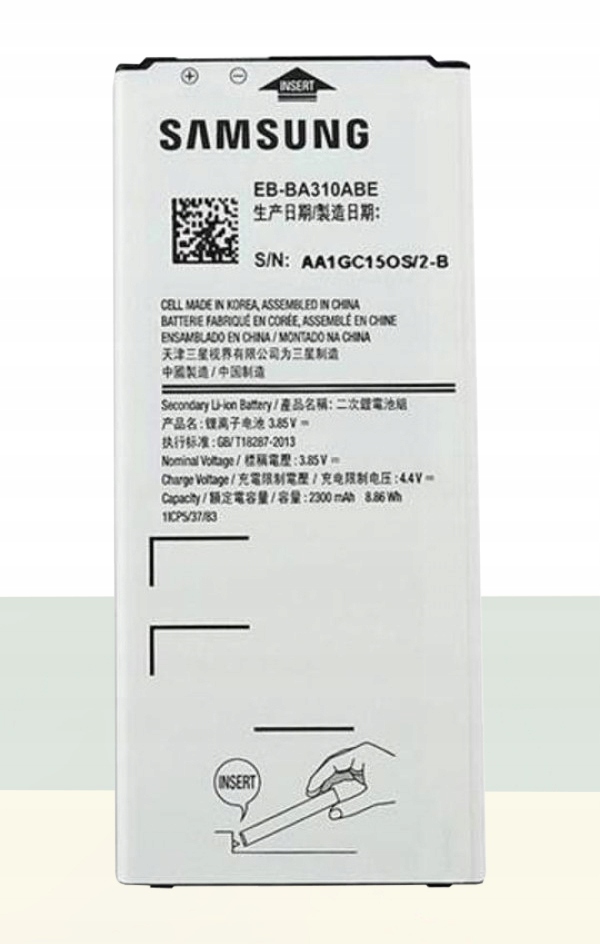 ORYGINALNA BATERIA SAMSUNG EB-BA310ABE A3 2016
