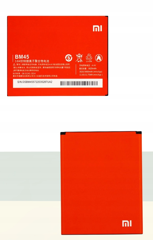 ORYGINALNA BATERIA XIAOMI REDMI NOTE 2 BM45