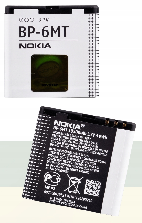 ORYGINALNA BATERIA NOKIA BP-6MT E51 6500s N81