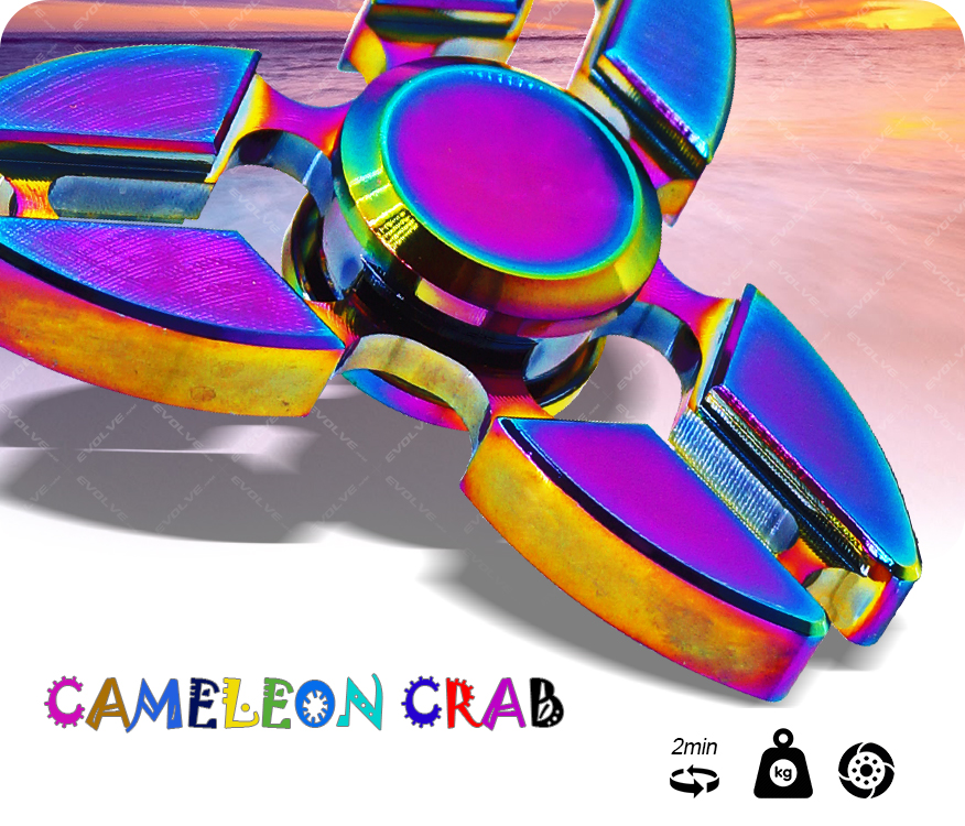 CRAB RAINBOW HAND FIDGET SPINNER METAL