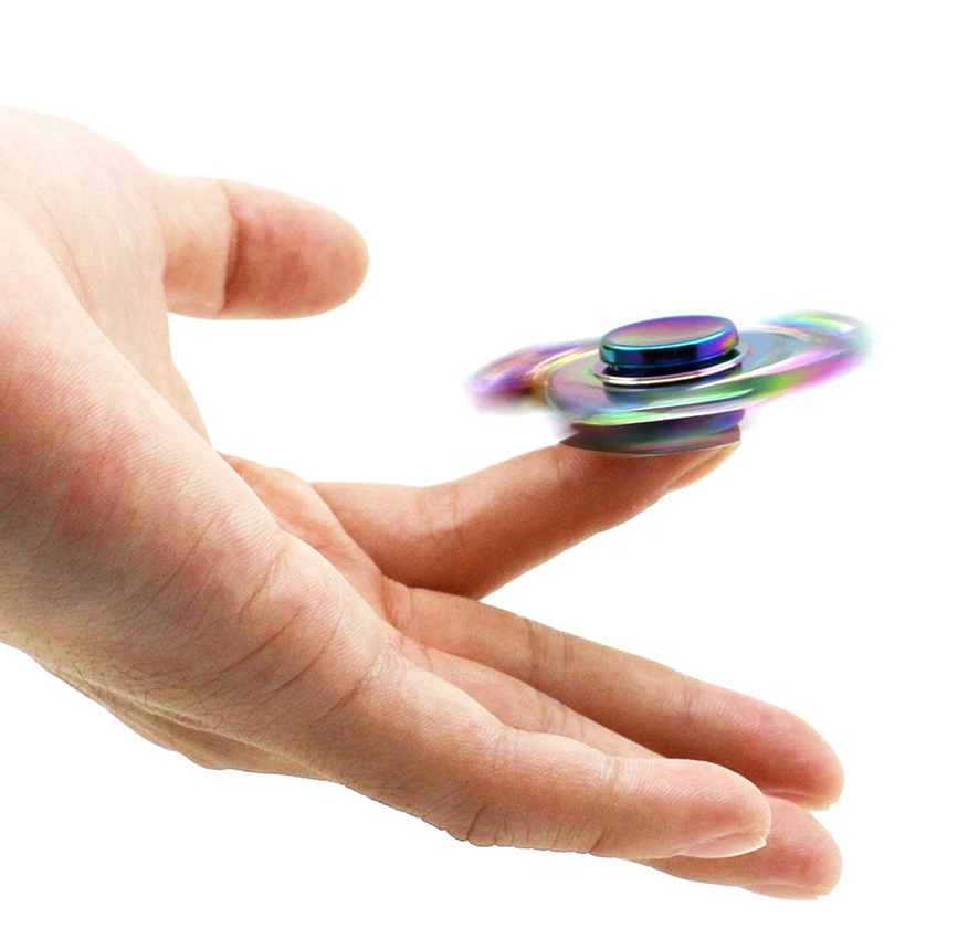 CROSS SHIELD HAND FIDGET SPINNER METAL