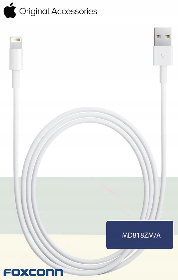 ORYGINALNY KABEL APPLE LIGHTNING IPHONE MD818ZM/A