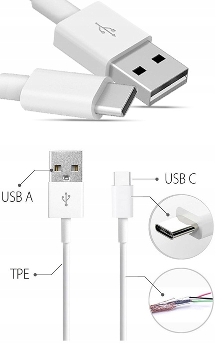 ORYGINALNY KABEL HUAWEI AP51 USB TYPE C TYP C