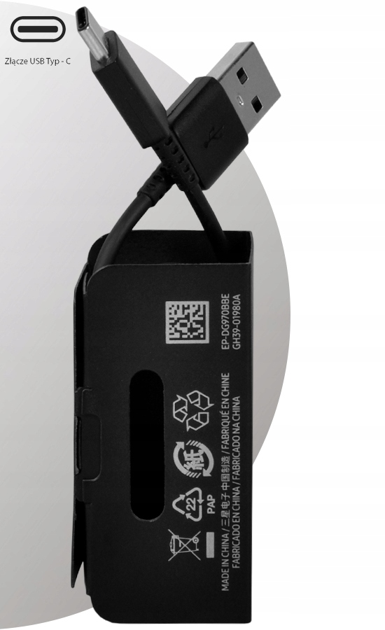 OYGINALNY KABEL EP-DG970BBE SAMSUNG USB-C TYP C