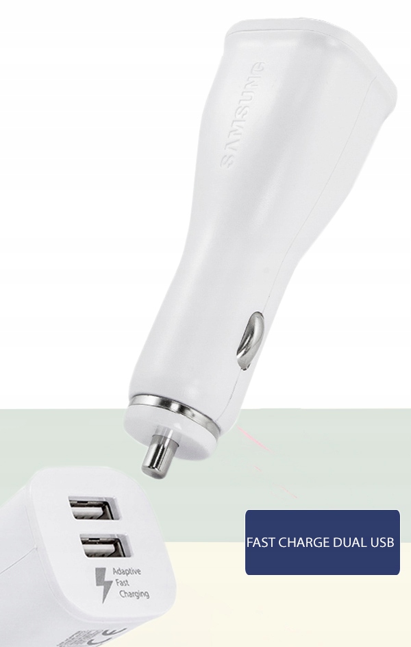 ORYGINALNA ŁADOWARKA DUAL USB SAMSUNG FAST CHARGE