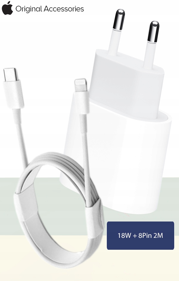 ORYGINALNA ŁADOWARKA APPLE USB-C DO LIGHTNING 18W