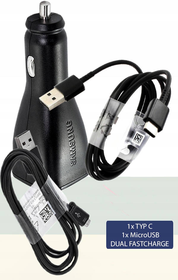 ORYGINALNA ŁADOWARKA SAMSUNG DUAL FAST TYP C MICRO