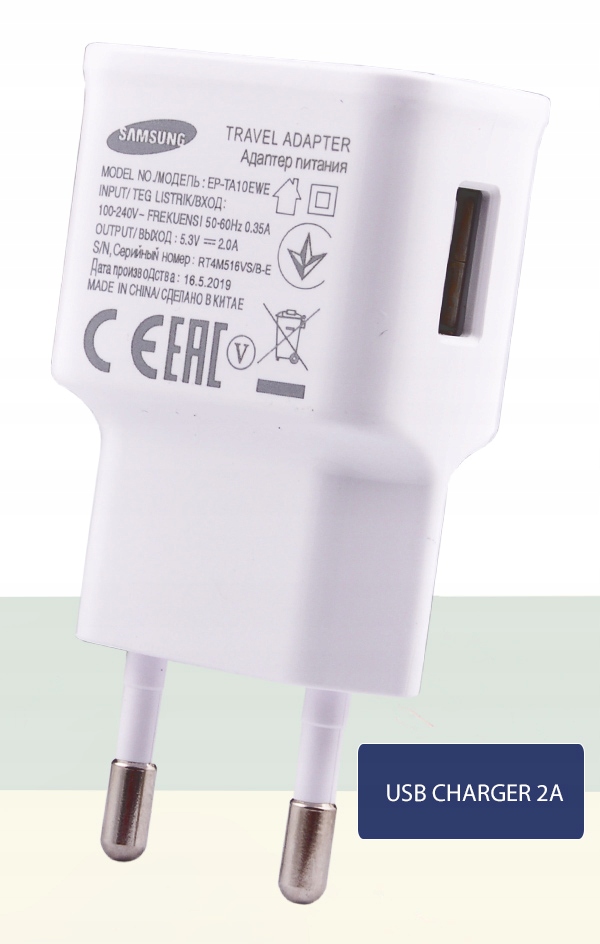 ORYGINALNA ŁADOWARKA USB SAMSUNG EP-TA10EWE 2A