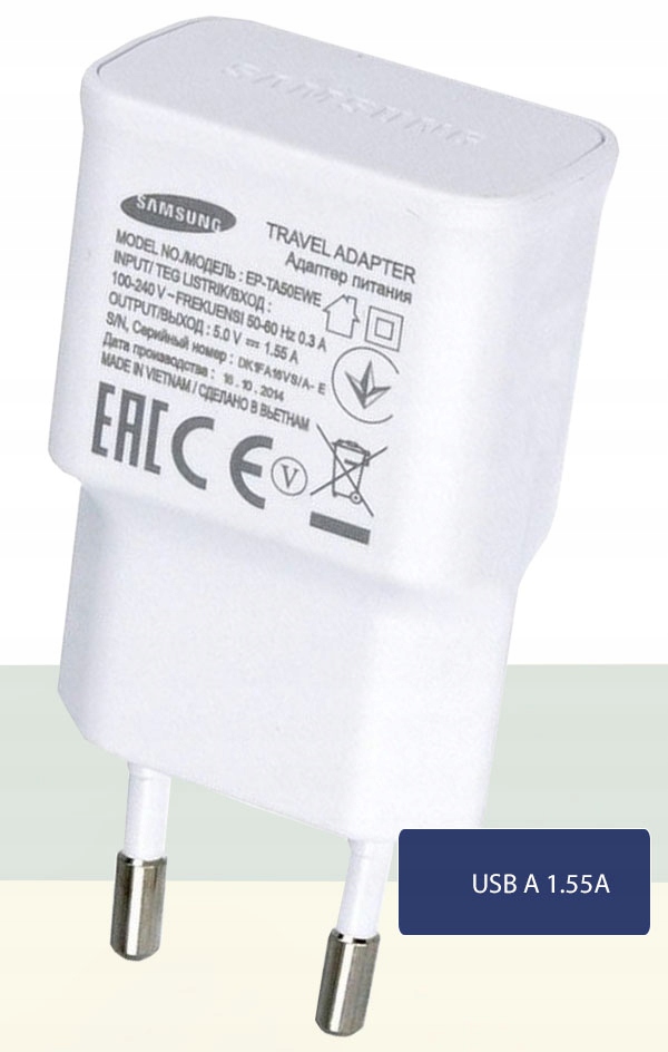 ORYGINALNA ŁADOWARKA USB SAMSUNG EP-TA50EWE 1.55A