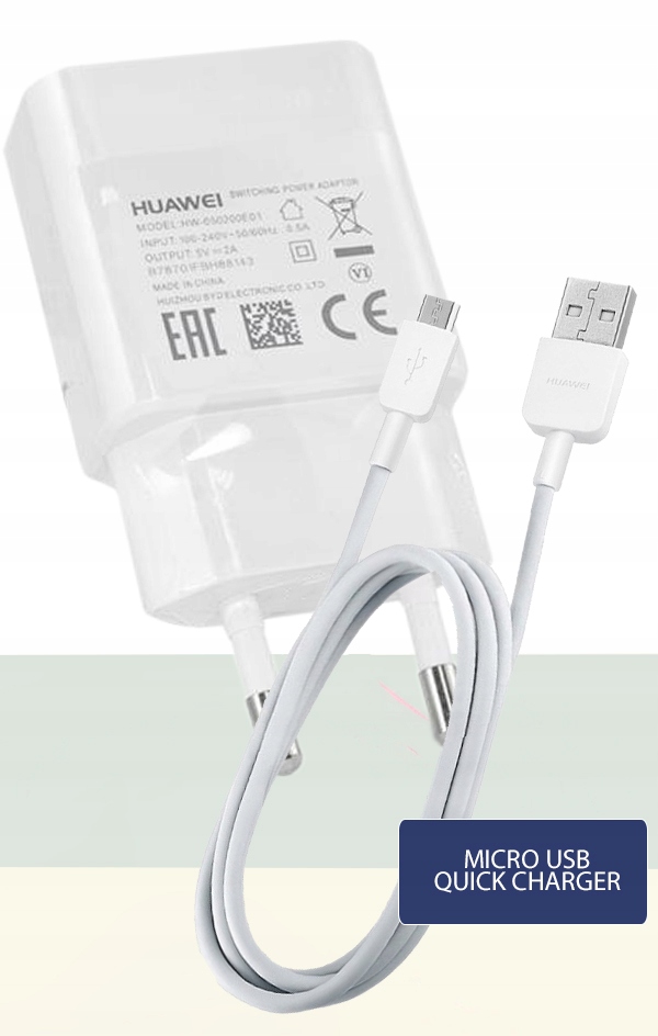 ORYGINALNA ŁADOWARKA HUAWEI USB QUICK CHARGE 2A