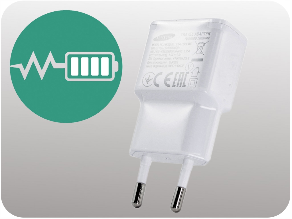 ORYGINALNA ŁADOWARKA SAMSUNG 2A + KABEL MICROUSB