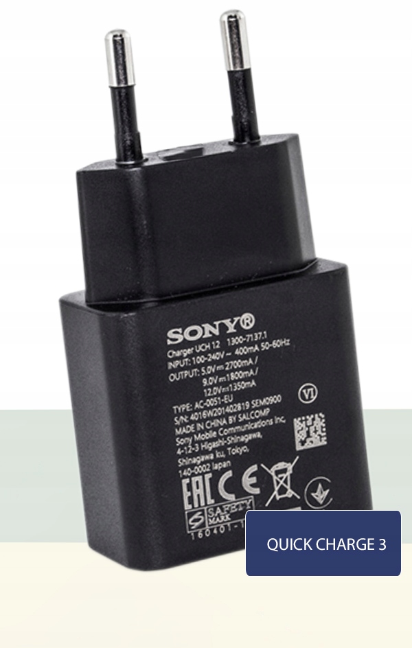 ORYGINALNA ŁADOWARKA USB SONY UCH12 FAST CHARGE