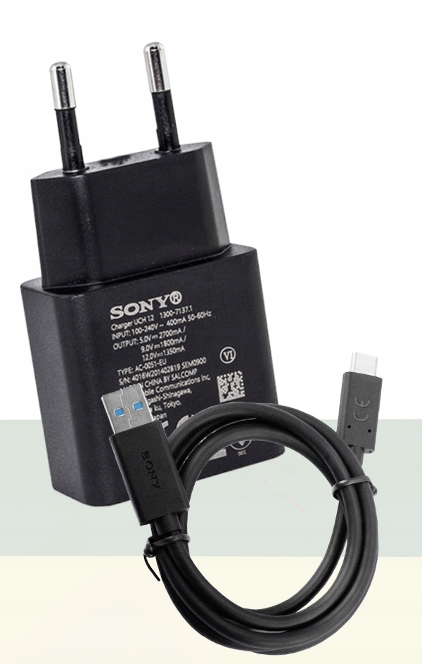 ŁADOWARKA SONY UCH12 FAST CHARGE + UCB30 TYP C