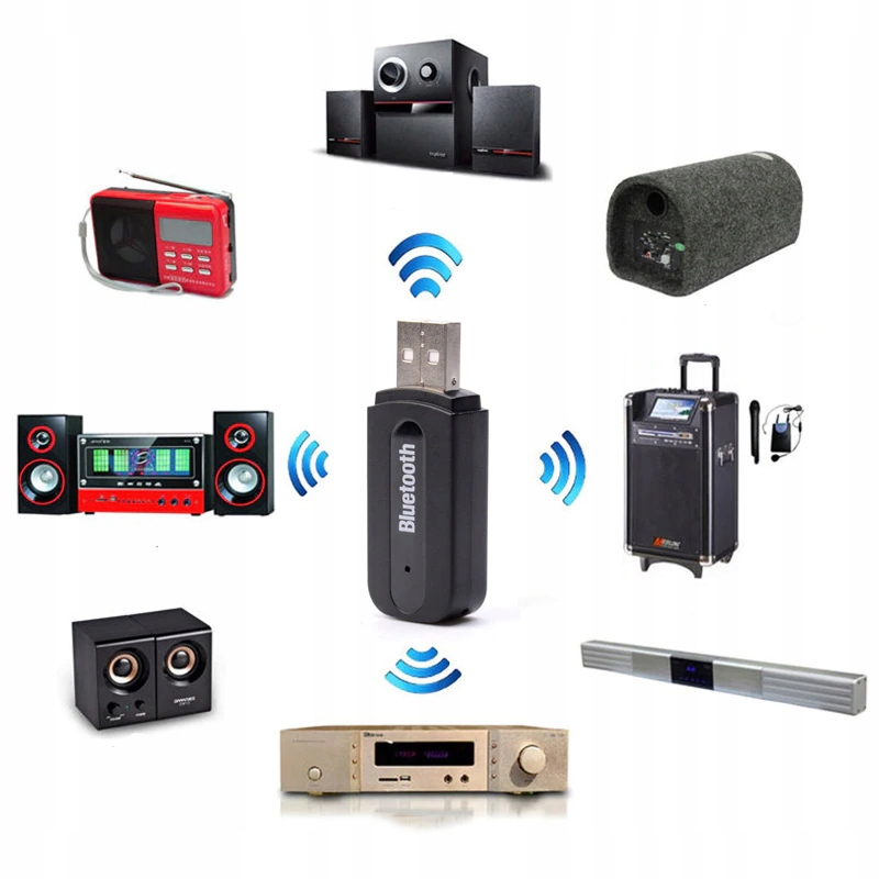 ADAPTER TRANSMITER BLUETOOTH ODBIORNIK AUX USB