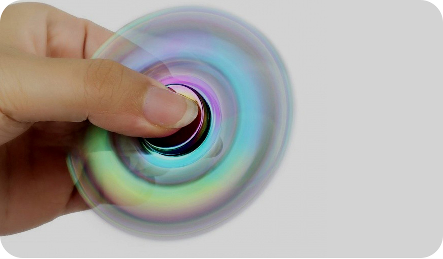 AZTEC RAINBOW HAND FIDGET SPINNER METAL
