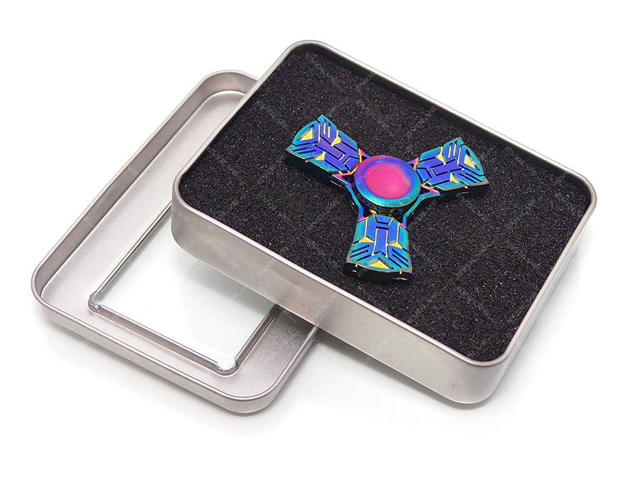 AZTEC RAINBOW HAND FIDGET SPINNER METAL