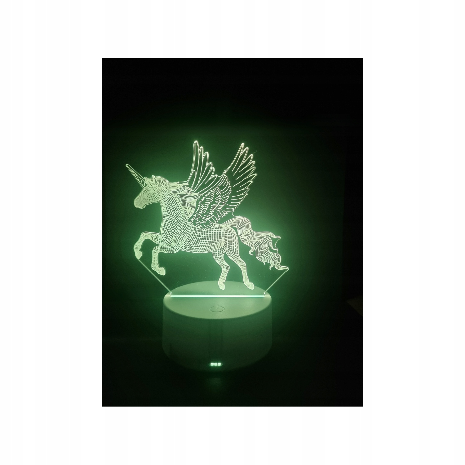 LAMPKA NOCNA 3D LED JEDNOROŻEC UNICORN KOLORY + PILOT