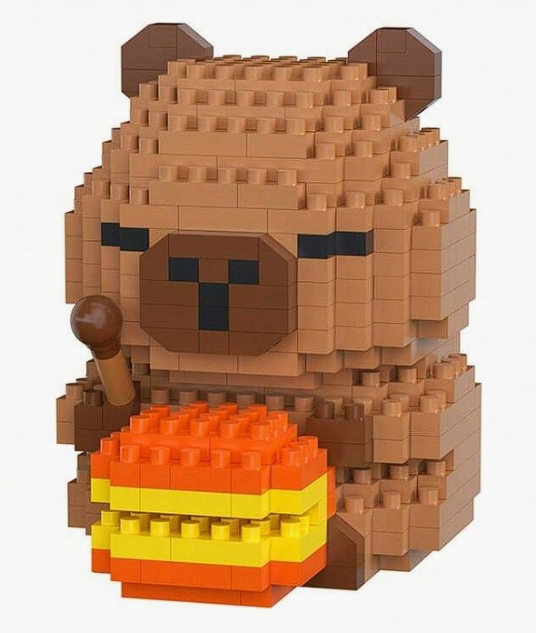 Klocki Konstrukcyjne Mini Kapibara Z Hamburgerem 360 el.