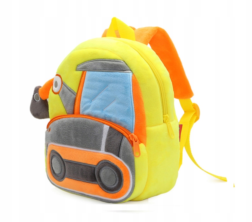 Plecak z maszynami budowlanymi dla dziecka