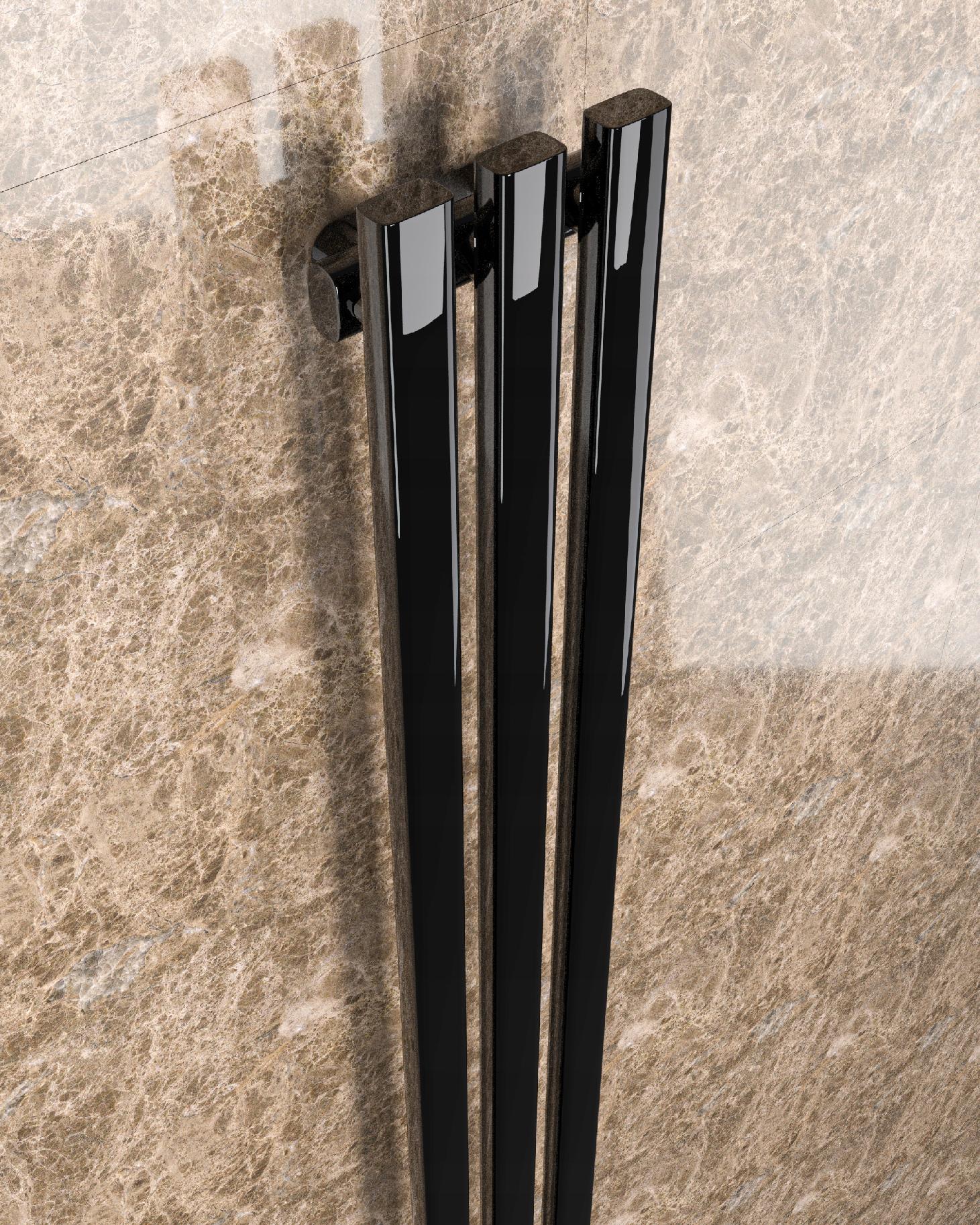 GRZEJNIK DEKORACYJNY MIKI 180/21 CZARNY POŁYSK