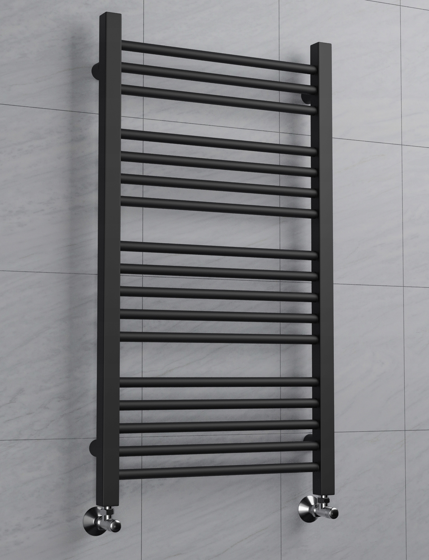 GRZEJNIK ŁAZIENKOWY -DRABINKA 940/650 CZARNY MAT