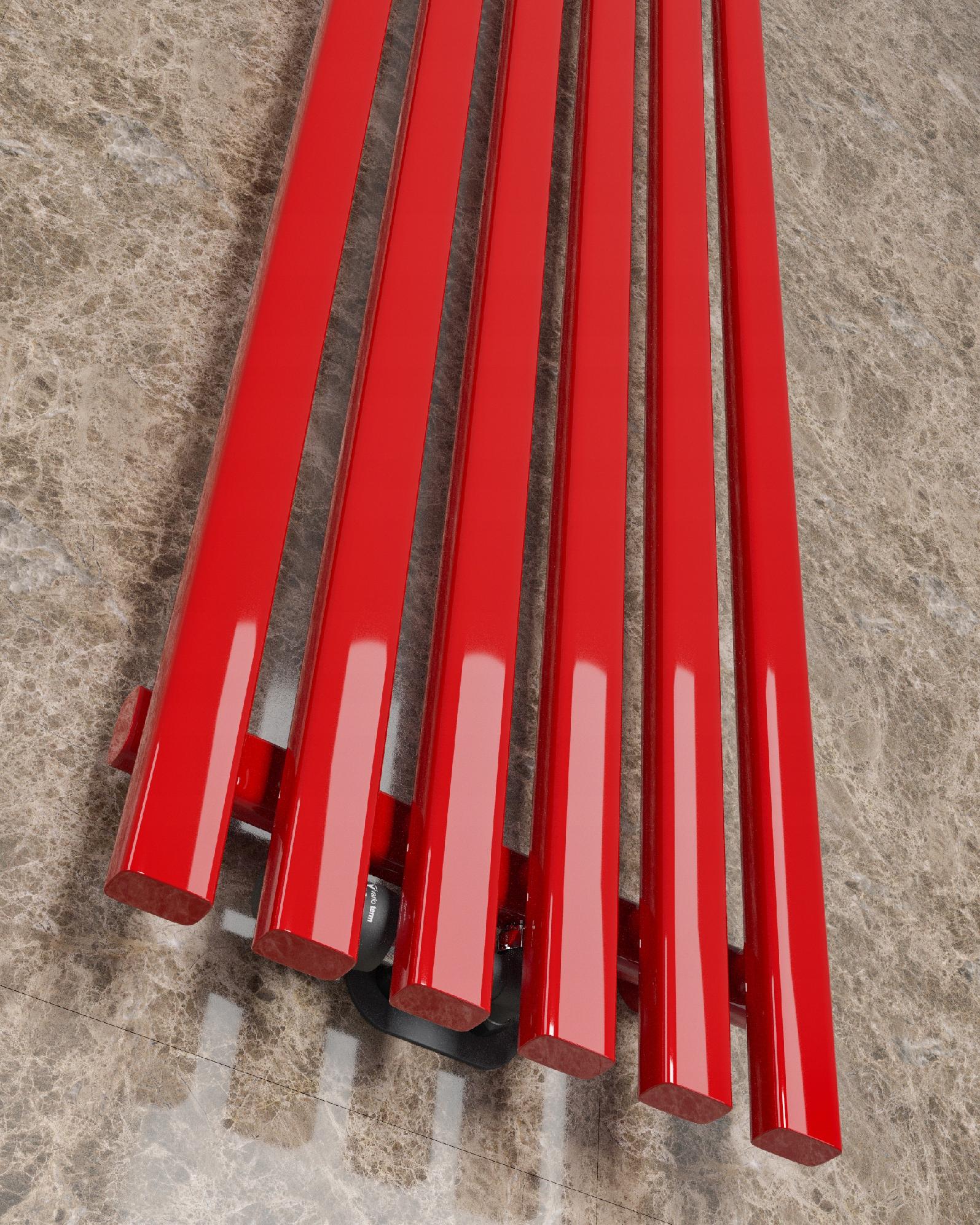 Grzejnik Pionowy Dekoracyjny 180/45 CZERWONY