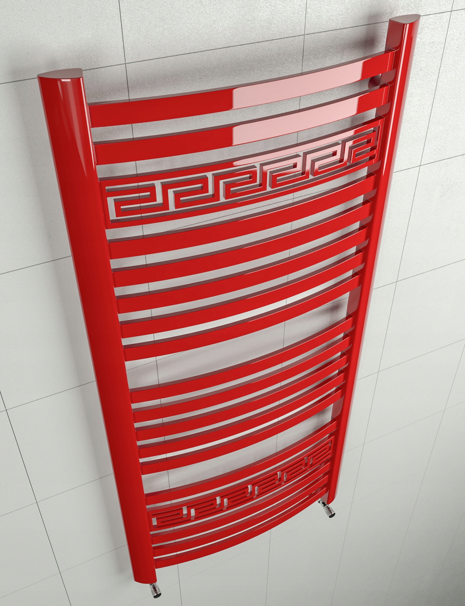 GRZEJNIK ŁAZIENKOWY -GREEK 1350/570 CZERWONY