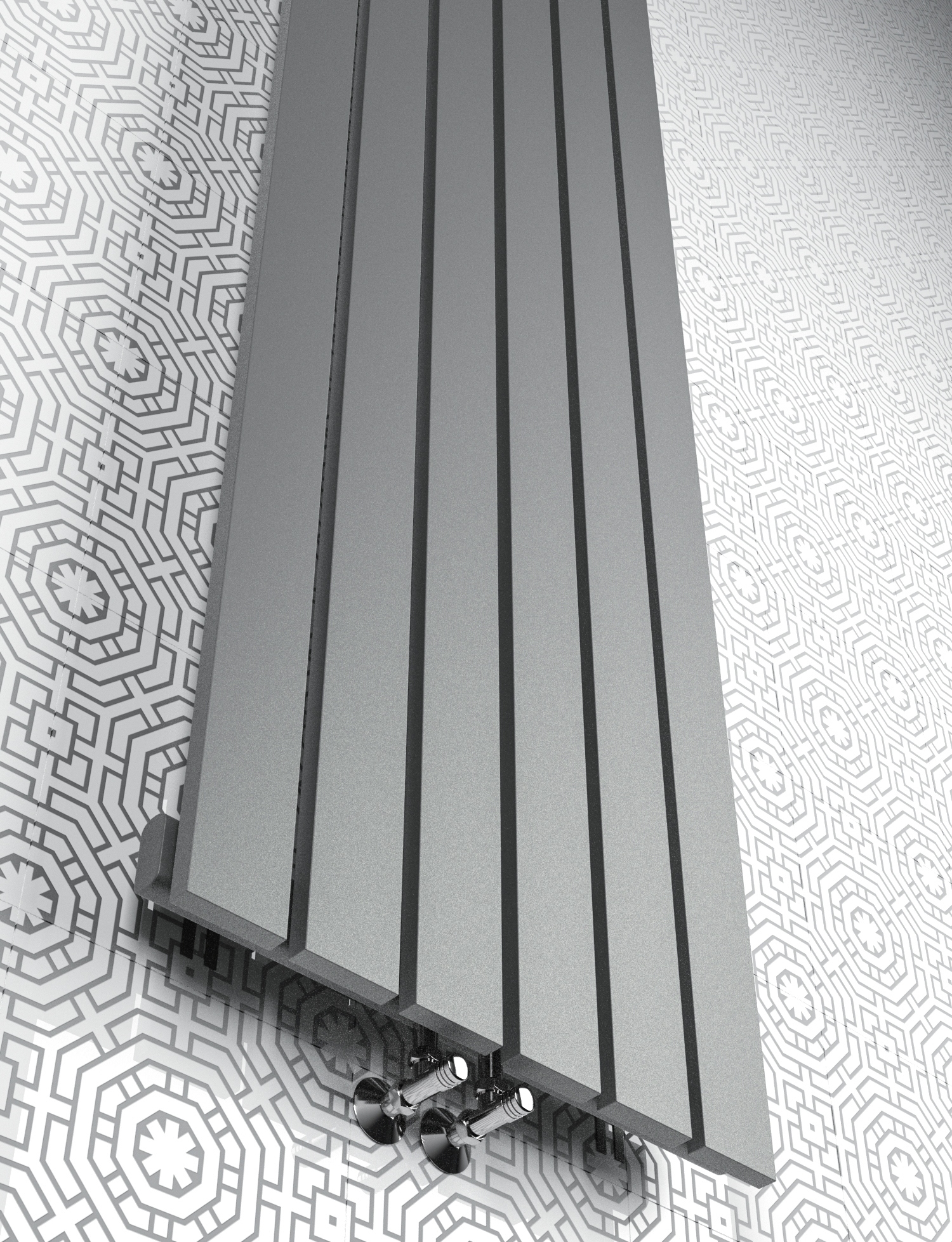 GRZEJNIK DEKORACYJNY PANELOWY 140 ANTRACYT