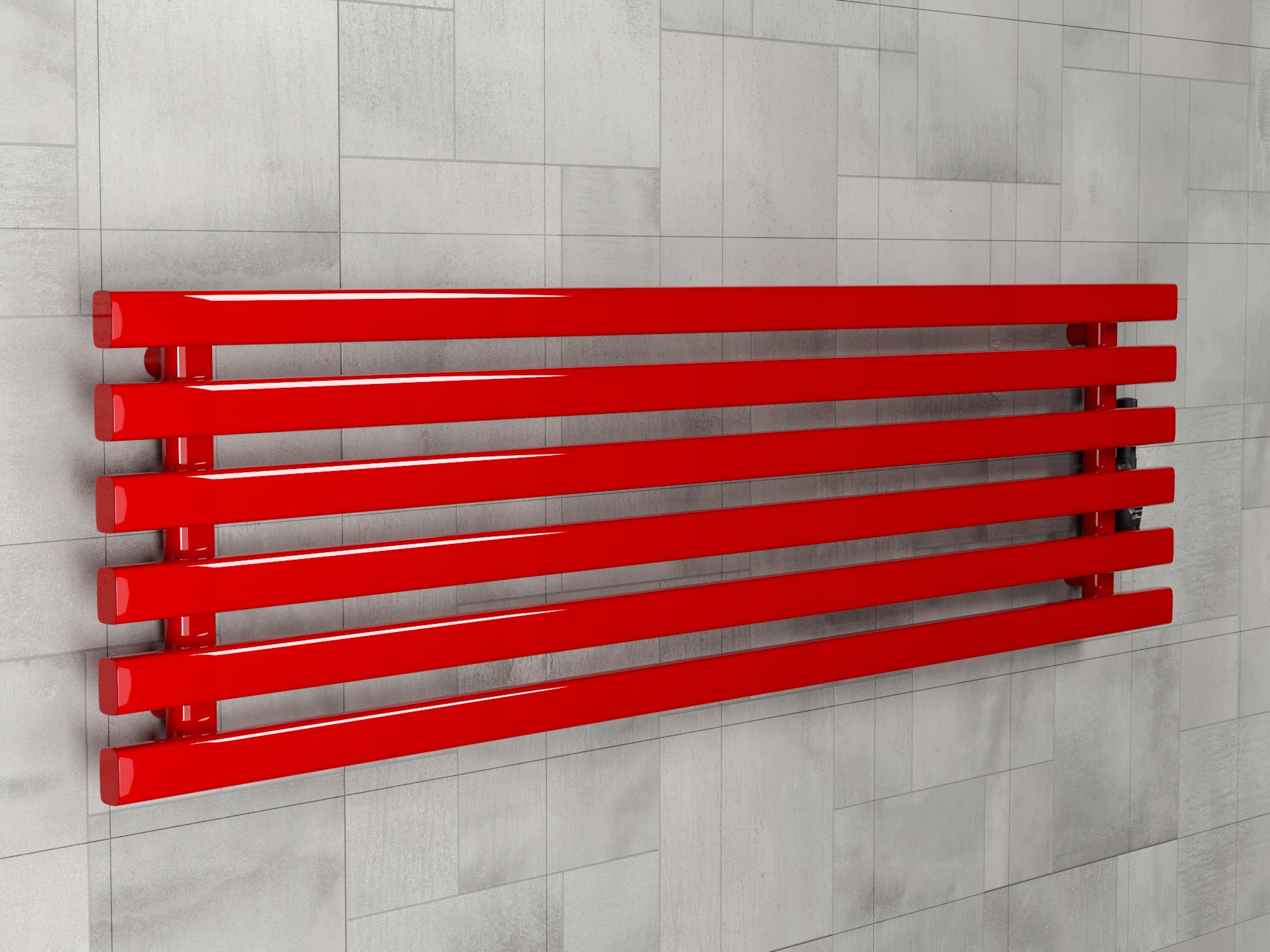 GRZEJNIK DEKORACYJNY MINI 45/180 CZERWONY