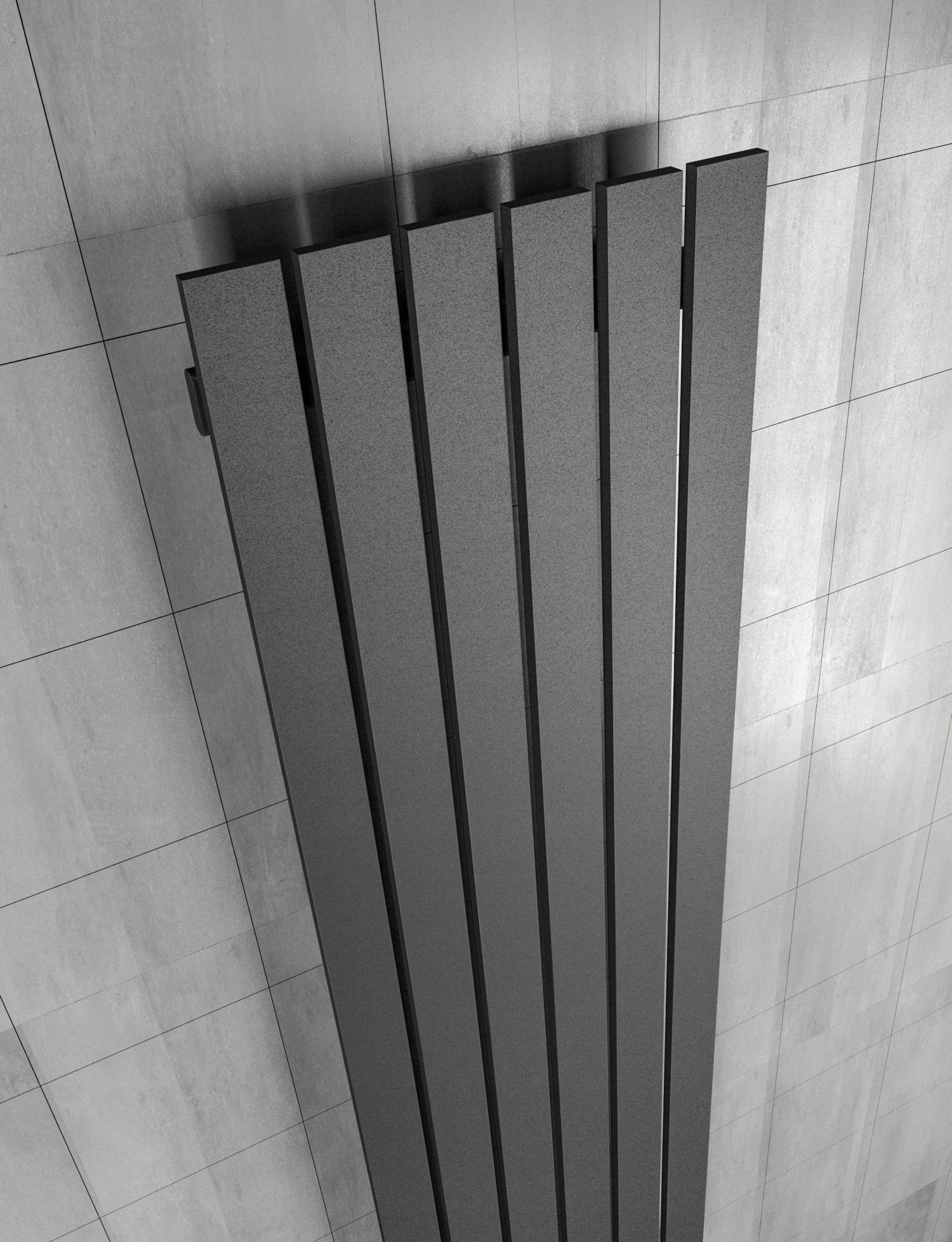 GRZEJNIK DEKORACYJNY PANELOWY 100 CZARNY STRUKTURA