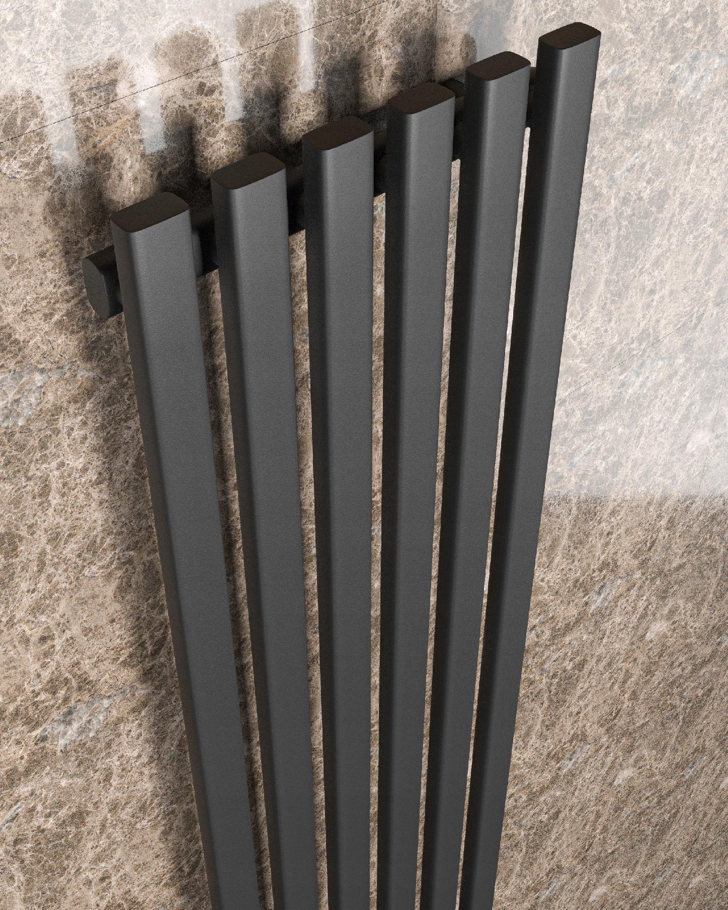 GRZEJNIK DEKORACYJNY MIKI 100/45 CZARNY STRUKTURA