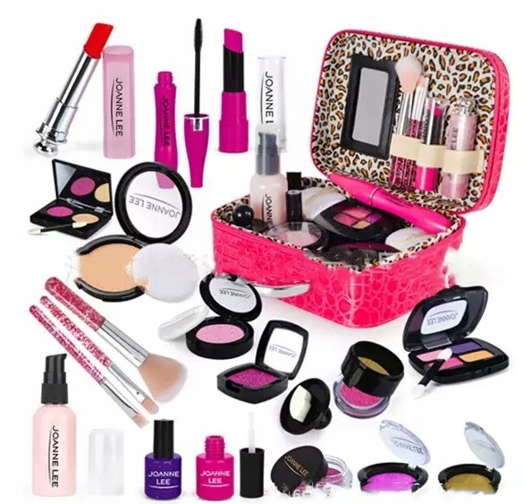 Zestaw Do Malowania Makijażu Dla Dzieci Makeup + NAKLEJKI NA PAZNOKCIE
