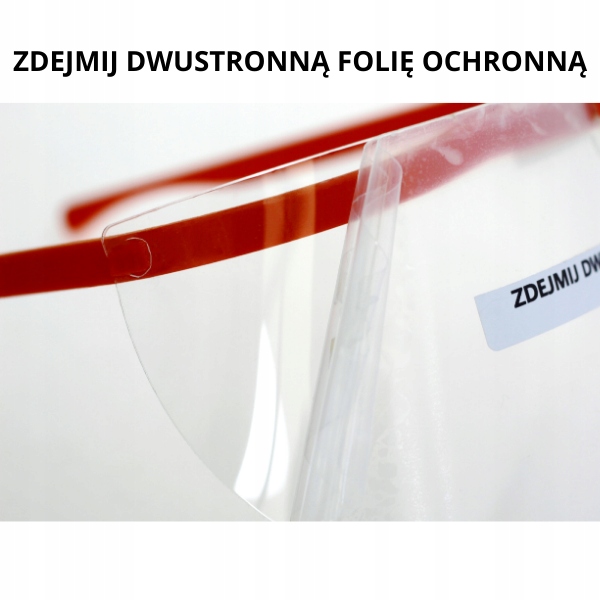 Przyłbica ochronna uchylna